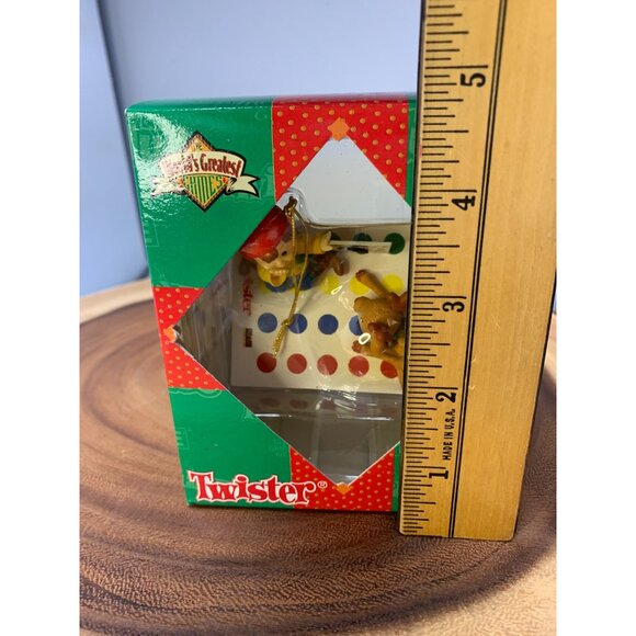 Twister Holiday Hanging Ornament Enesco Vintage 1997 Worlds Greatest Games Colle - Picture 6 of 8